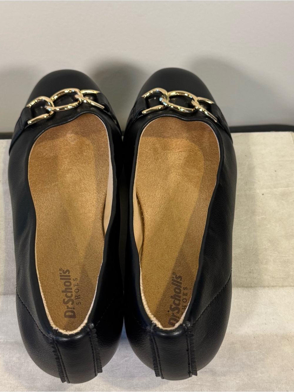 Dr. Scholl's Black Ballet Flats with Gold Accent, size 9, NWOT - Picture 11 of 11